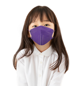 Breathable Purple Kids KN95 Mask with Nose Wire