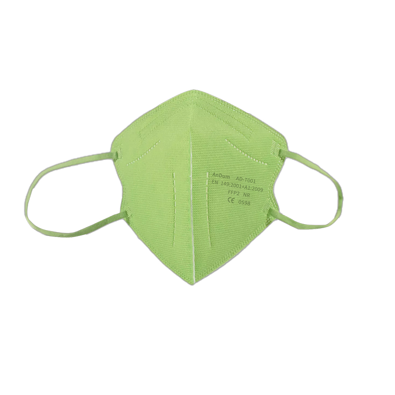 Green FFP2 Mask Small Size Custom Design Mascherine for Kids